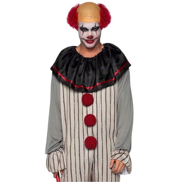 Leg Avenue 86930 Men's Creepy Clown IT Pennywise Costume - Picture 2 of 5